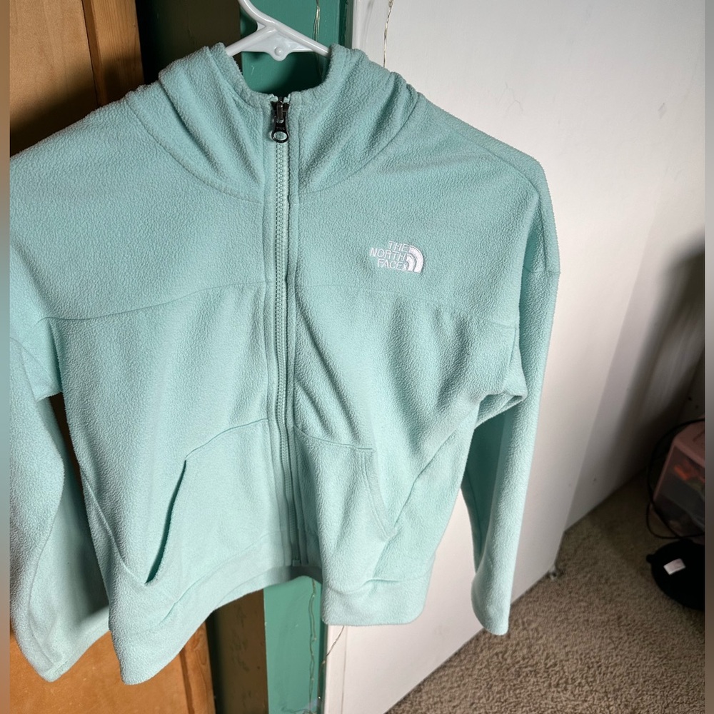 The North Face light blue fleece jacket size M